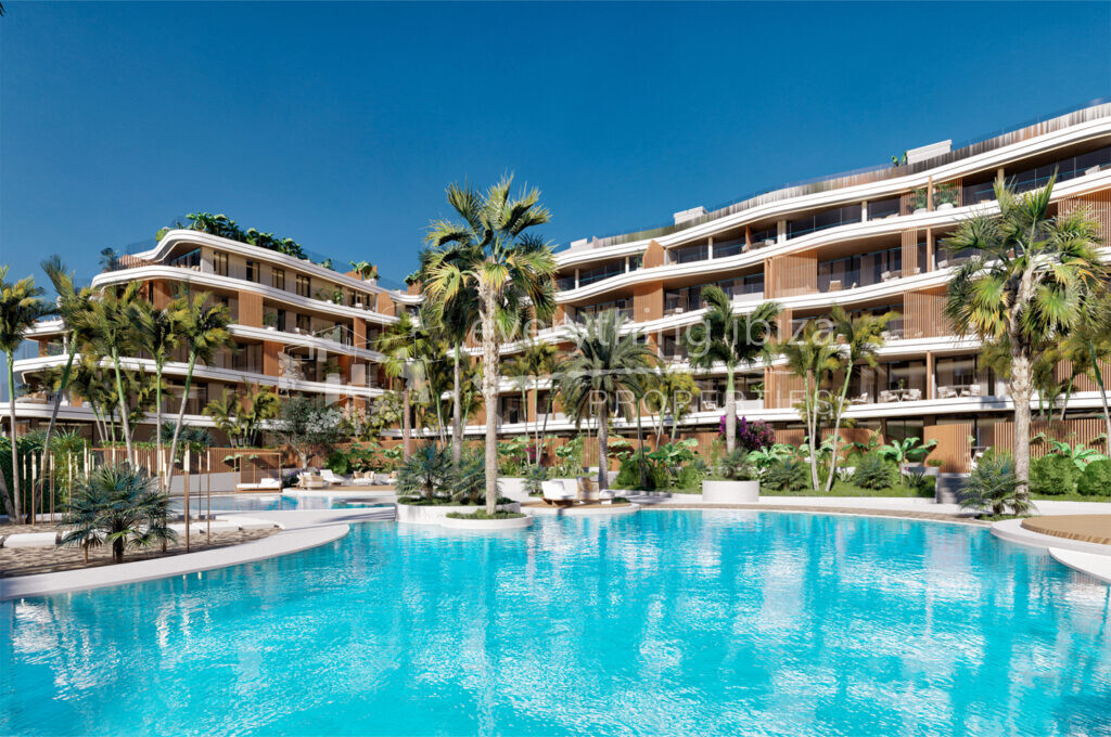 Stunning New Build Luxury Apartments with Super Resident Facilities & Amazing Views in Santa Eulalia — New Build