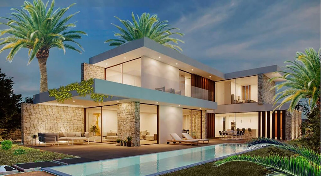 Urban Plot of Land with Approved 6 Bedroomed Villa Project and Building License in San Agusti de Vedra — Land, Project & License